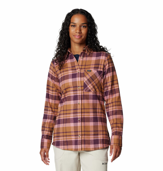 売れ筋商品|||コロンビア カットソー トップス レディース Calico Basin Flannel Long-Sleeve Shirt - Women's Canteen Multiplaid Columbia Women's Calico Basin™ Flannel Long Sleeve Shirt