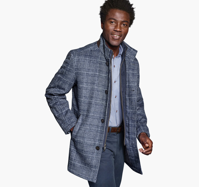 Johnston & Murphy - Men's Upton Car Coat - Military & Gov't