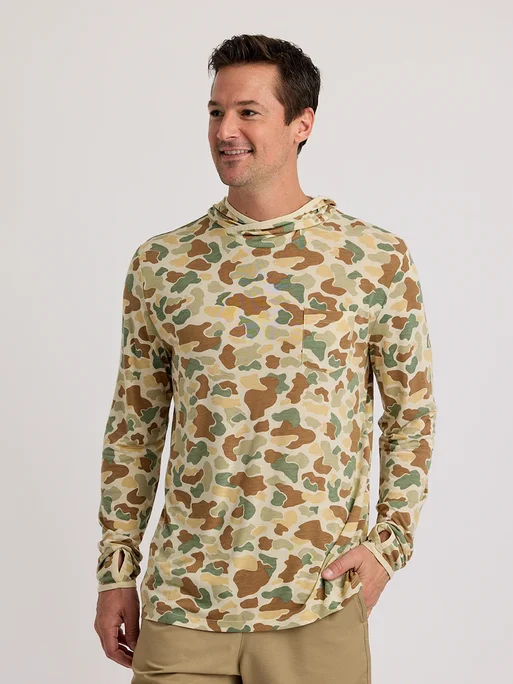 Free Fly Apparel - Men's Bamboo Lightweight Hoodie - Military