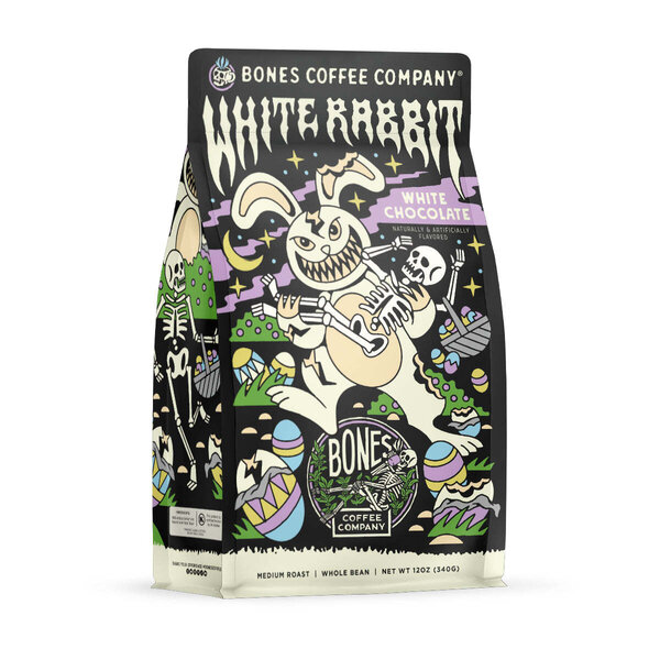 Bones Coffee Company - White Rabbit | 12oz - Military & First Responder ...