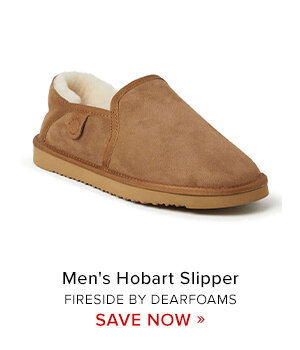 Men's Hobart Genuine Shearling Closed Back Slipper