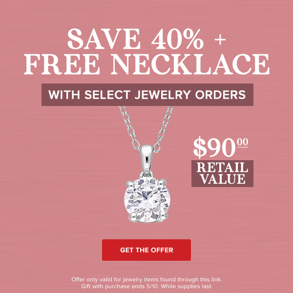 Jewelry Deals: Save 40% + Free Necklace