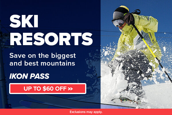 SKI RESORTS IKON PASS | UP TO $60 OFF