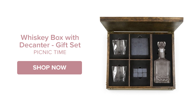 Whiskey Box with Decanter - Gift Set